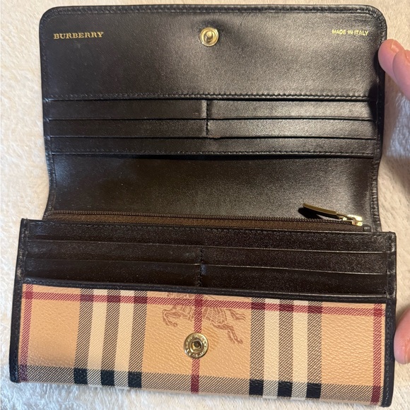 Burberry check long wallet - Picture 4 of 6